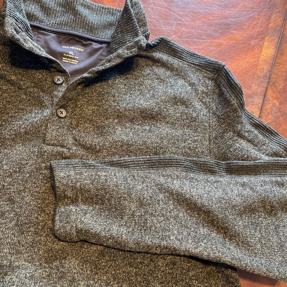 Van Heusen Men's Charcoal Turtleneck Sweater - Picture 2 of 4